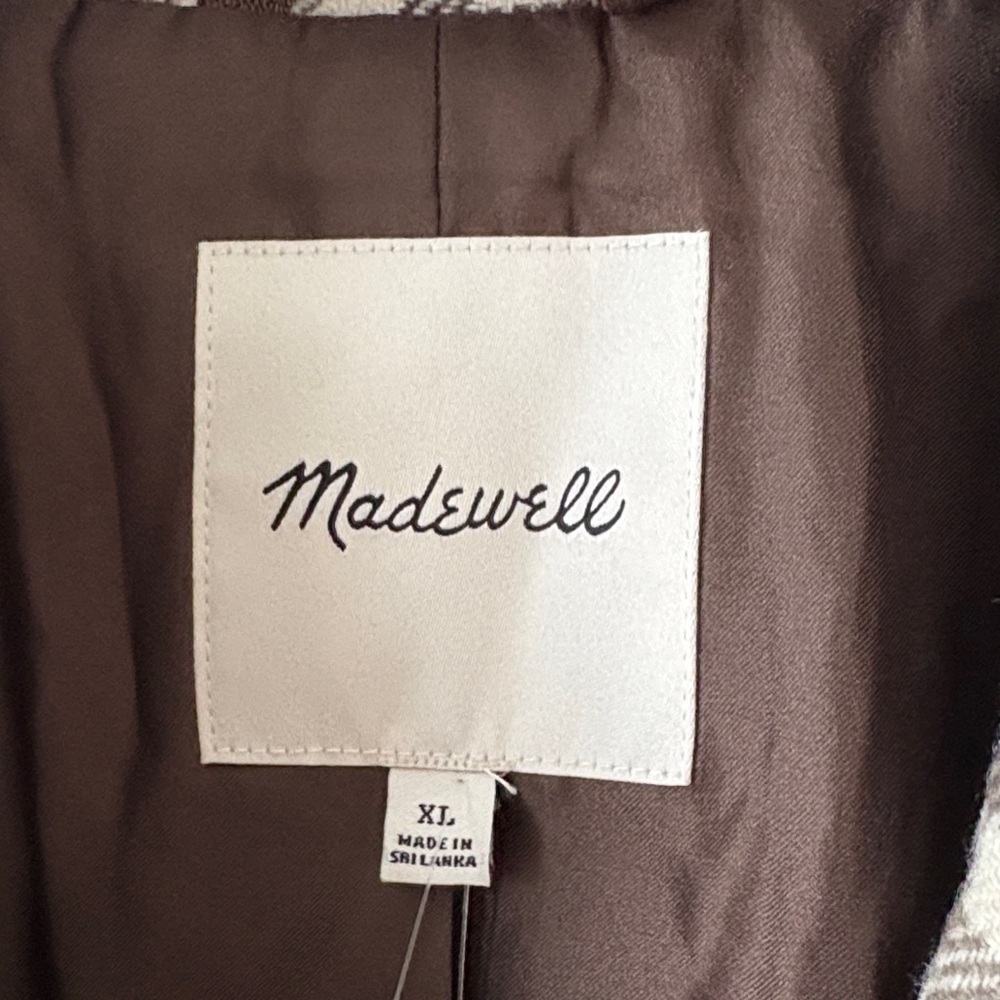 Madewell Larsen Blazer in Undyed Check XL - Picture 6 of 14